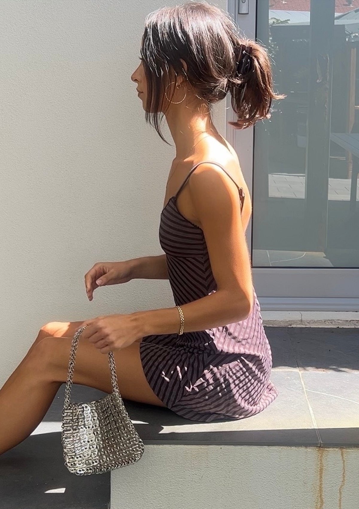 Take Me Out Dress - Stripe