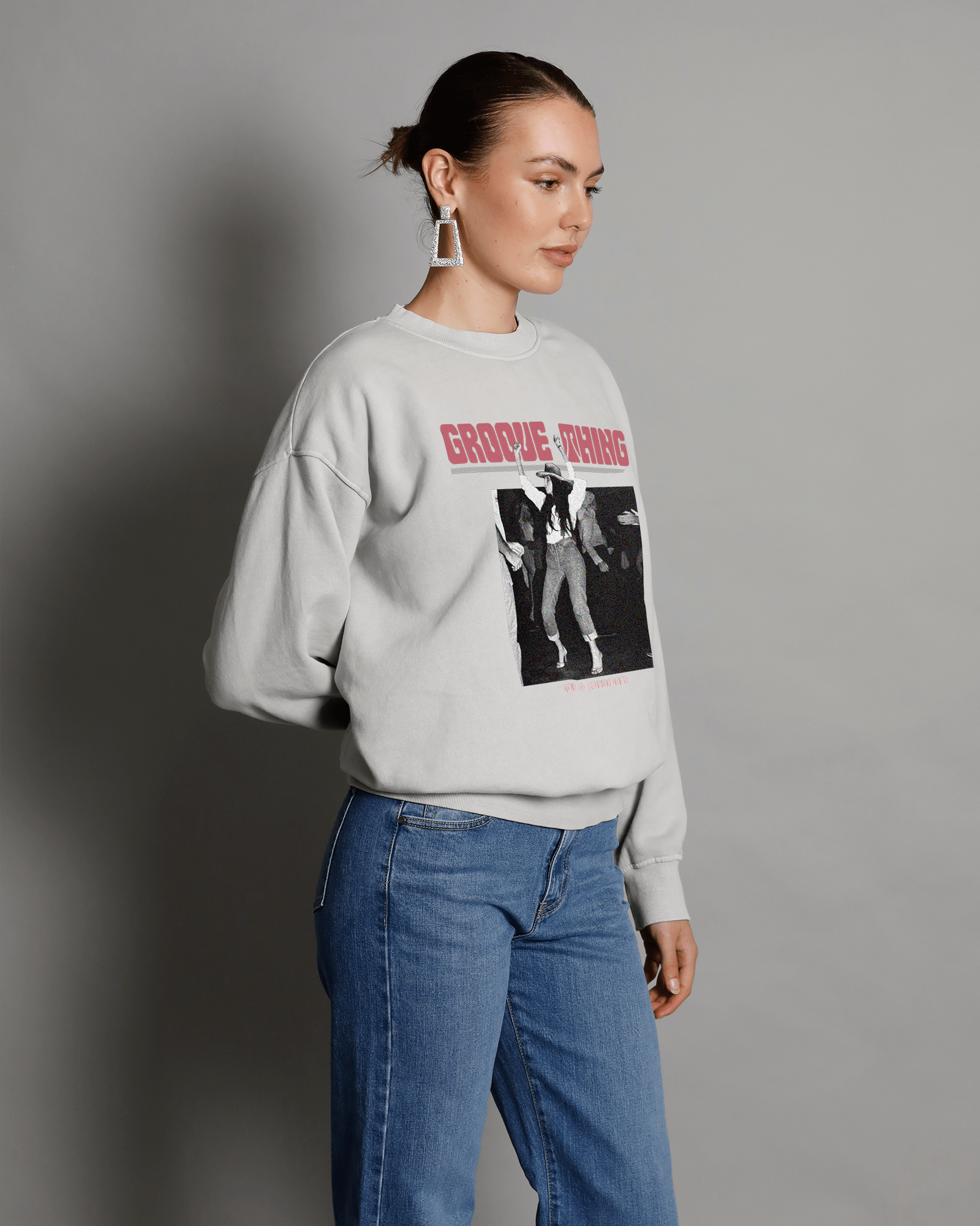 GROOVE THING Pale Grey Sweat