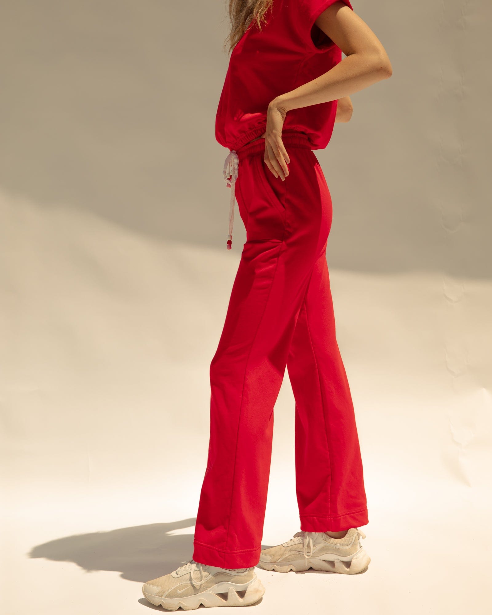 Ace Terry Pant - Red