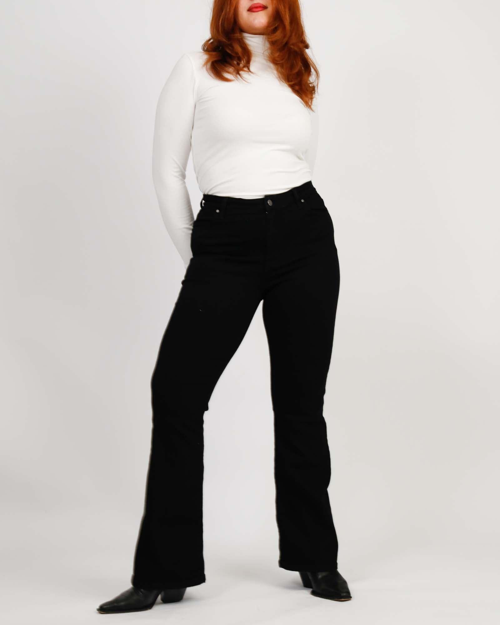 BILLY Bootleg 'Loves All' Organic Jean - Jett Black